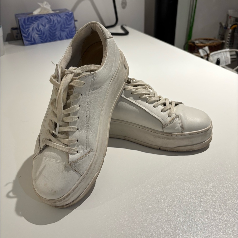 White Leather Sneakers